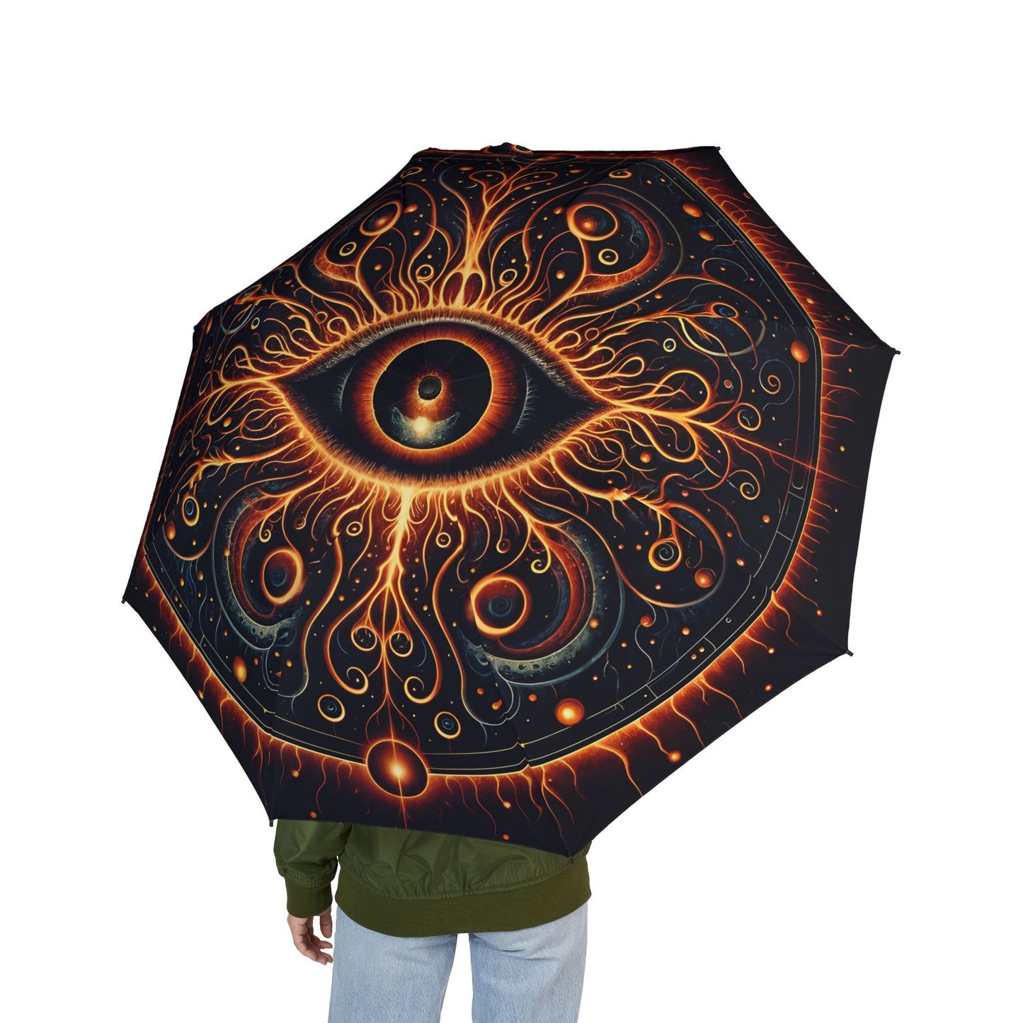 Crawling Chaos Carnival Semi-Automatic Foldable Umbrella