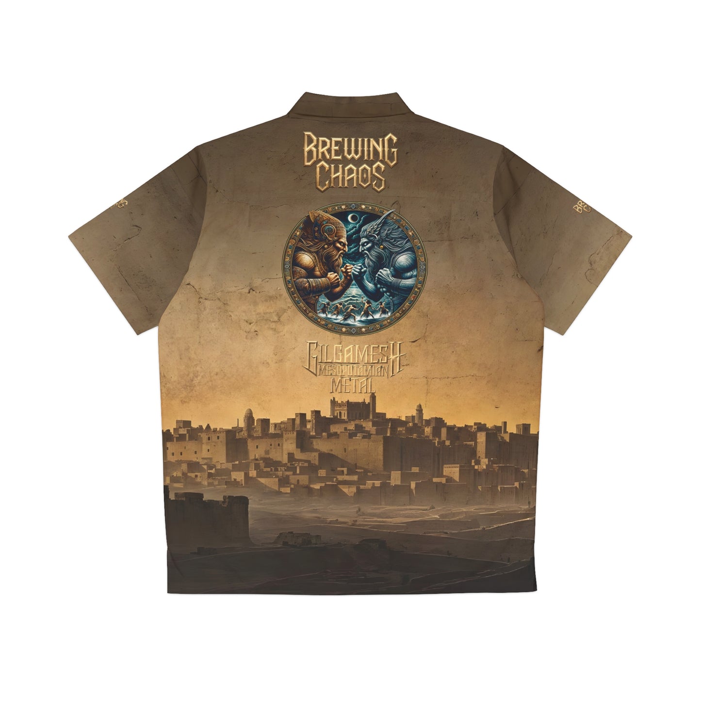 Gilgamesh Mesopotamian Metal Hawaiian Shirt