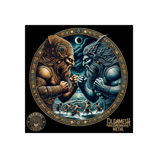 Gilgamesh Mesopotamian Metal Art Posters